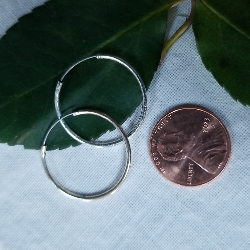 🌚ENDLESS HOOP EARRINGS 1"